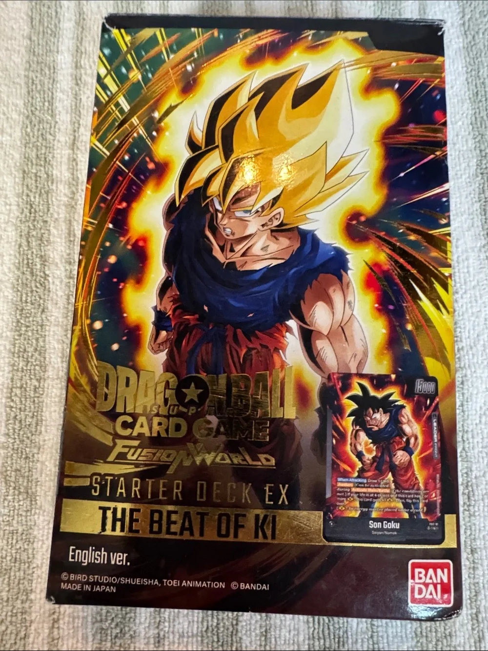 Dragon Ball Super Card Game Starter Deck EX The Beat of Ki - Gold/Yellow SEALED